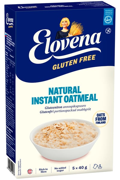 Elovena Gluteeniton annospikapuuro maustamaton