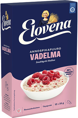 Elovena Annospikapuuro Vadelma vähemmän sokeria