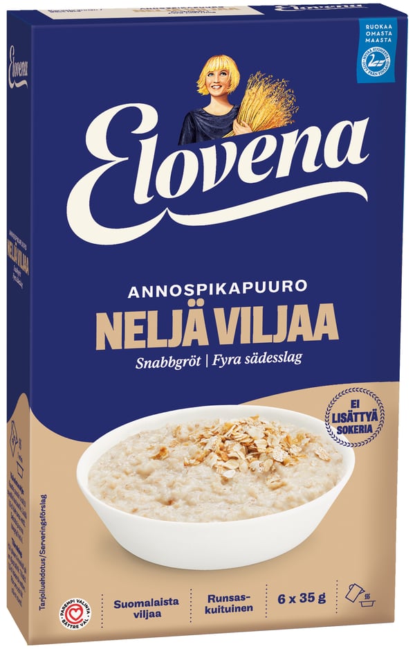 Elovena Annospikapuuro Neljä viljaa