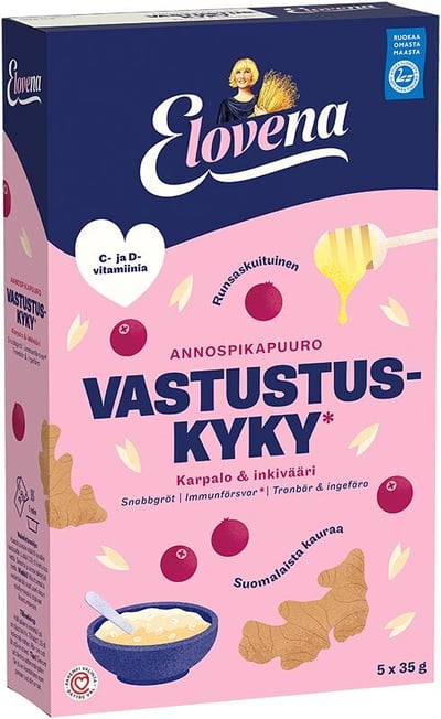 Elovena Annospikapuuro Vastustuskyky Karpalo-inkivääri