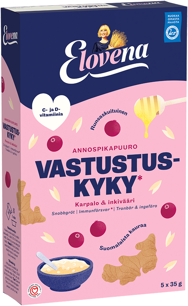 Elovena Annospikapuuro Vastustuskyky Karpalo-inkivääri