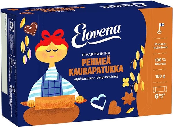 Elovena Pehmeä Kaurapatukka Piparitaikina