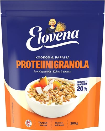 Elovena Proteiinigranola Kookos & papaija