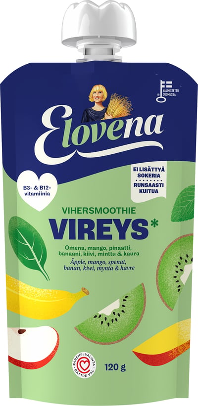 Elovena Vihersmoothie