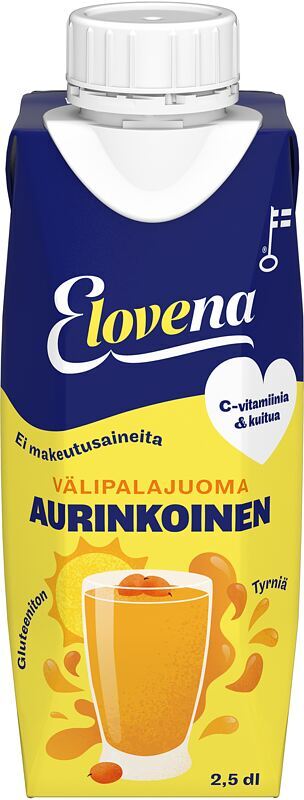 Elovena Välipalakaurajuoma Aurinkoinen