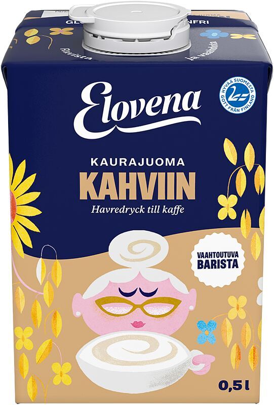 Elovena Kaurajuoma kahviin 0,5l