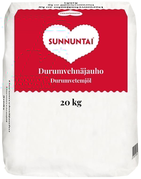 Sunnuntai Durumvehnäjauho 20kg