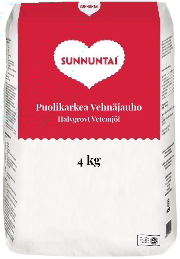 Sunnuntai Puolikarkea Vehnäjauho Irto (kg)