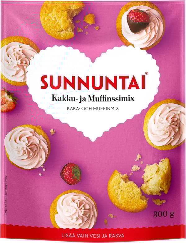 Sunnuntai Kakku- ja Muffinssimix