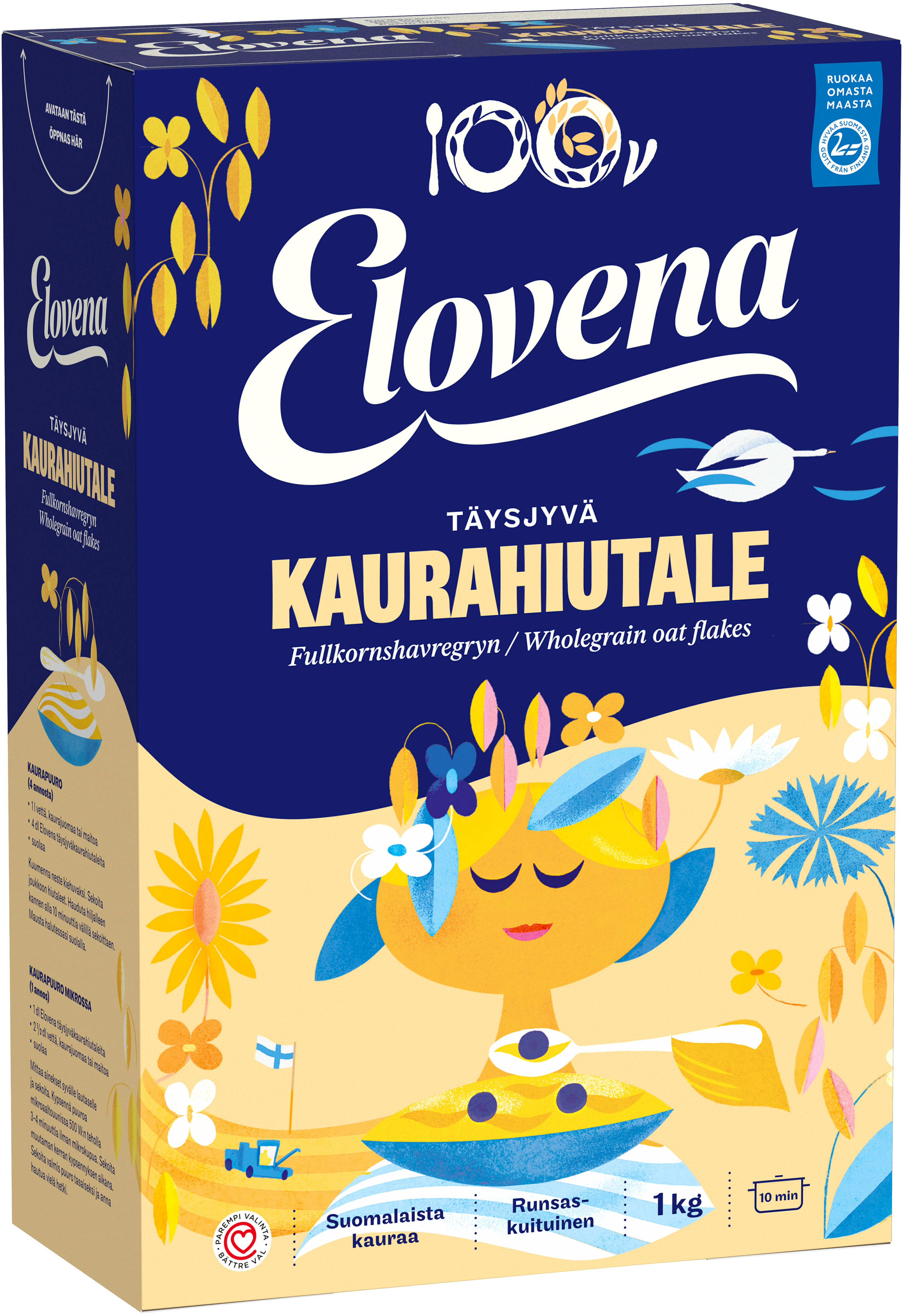 Elovena Täysjyväkaurahiutale