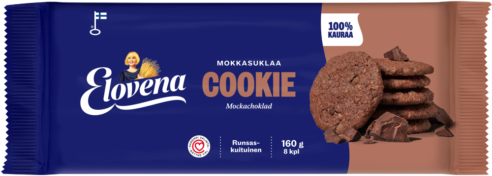 Elovena Cookie Mokkasuklaa