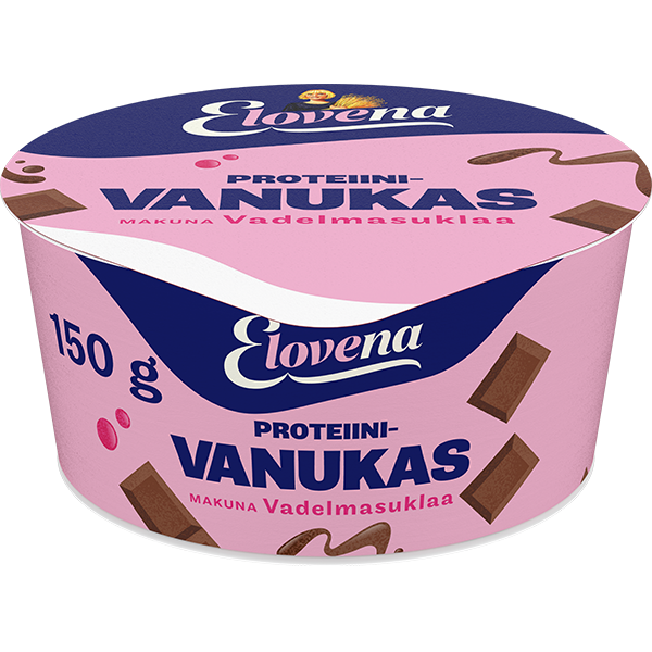 Elovena Proteiinivanukas Vadelmasuklaa