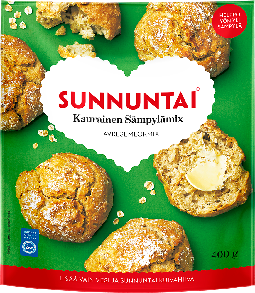 Sunnuntai Kaurasämpylämix